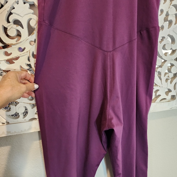 Girlfriend Collective Cami Unitard Plum Purple Yoga Pilates Jumpsuit Size  XXL - Picture 9 of 13